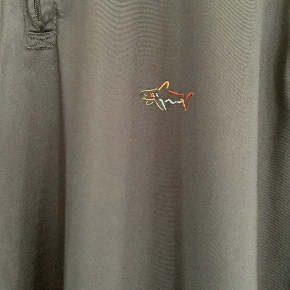 Greg Norman Tasso Elba Quarter Zip Performance Fleece Pullover Dk Gray Size XL